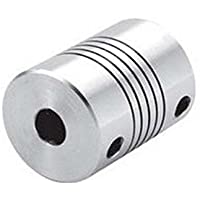 2 piezas 5 x 6 mm CNC mordaza Motor acoplador 5 mm a 6 mm de acoplamiento Flexible OD 19 x 25 mm